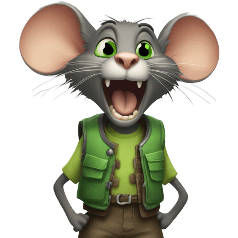 Carl the sewer rat from npcs are becoming smart 2 from Roblox  emoji