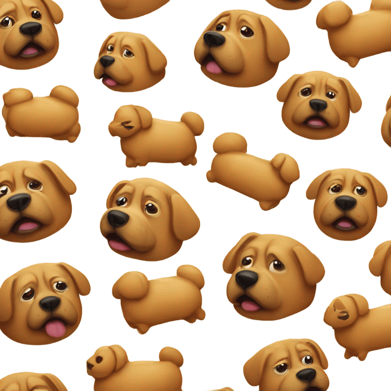 fat dog bread emoji