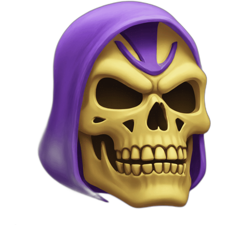 skeletor yellow and purple emoji