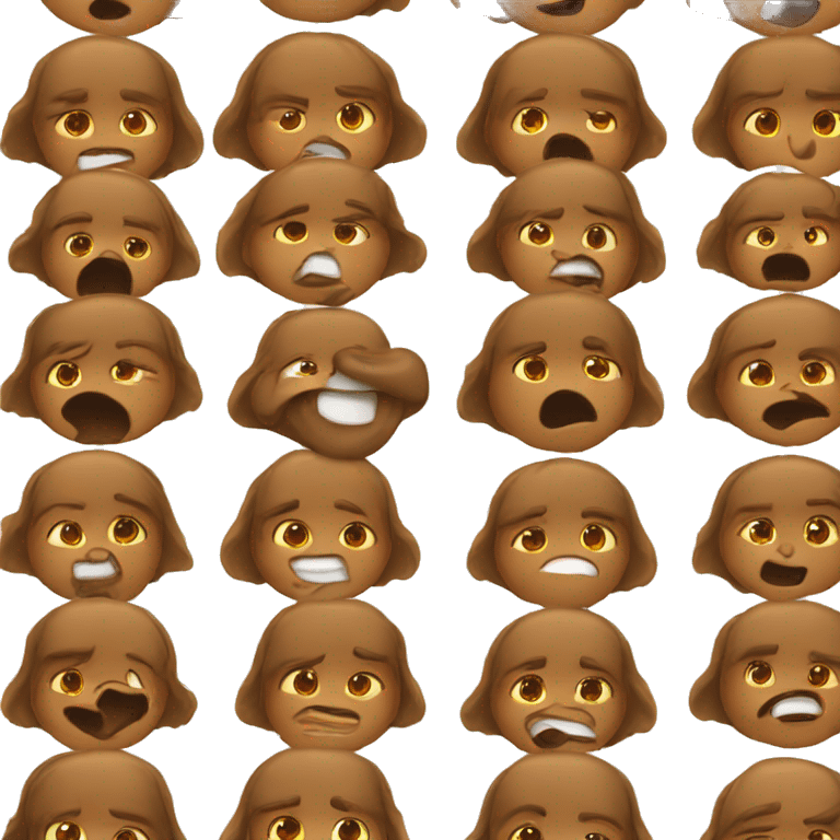 Brown kiss emoji emoji