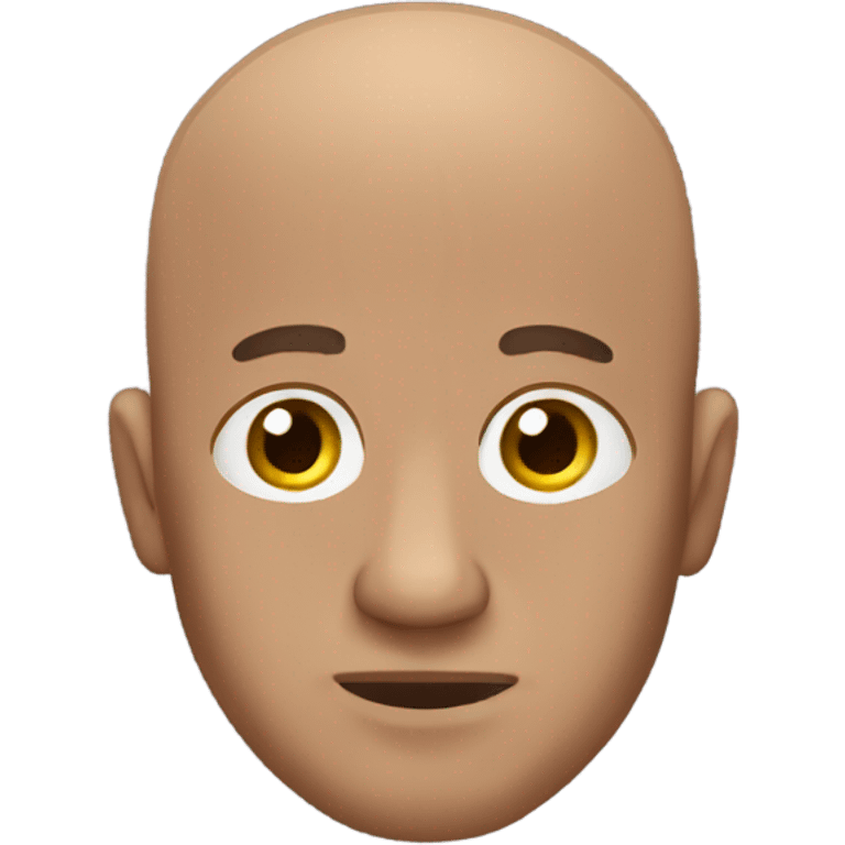 bald man, medium dark skin, facepal emoji