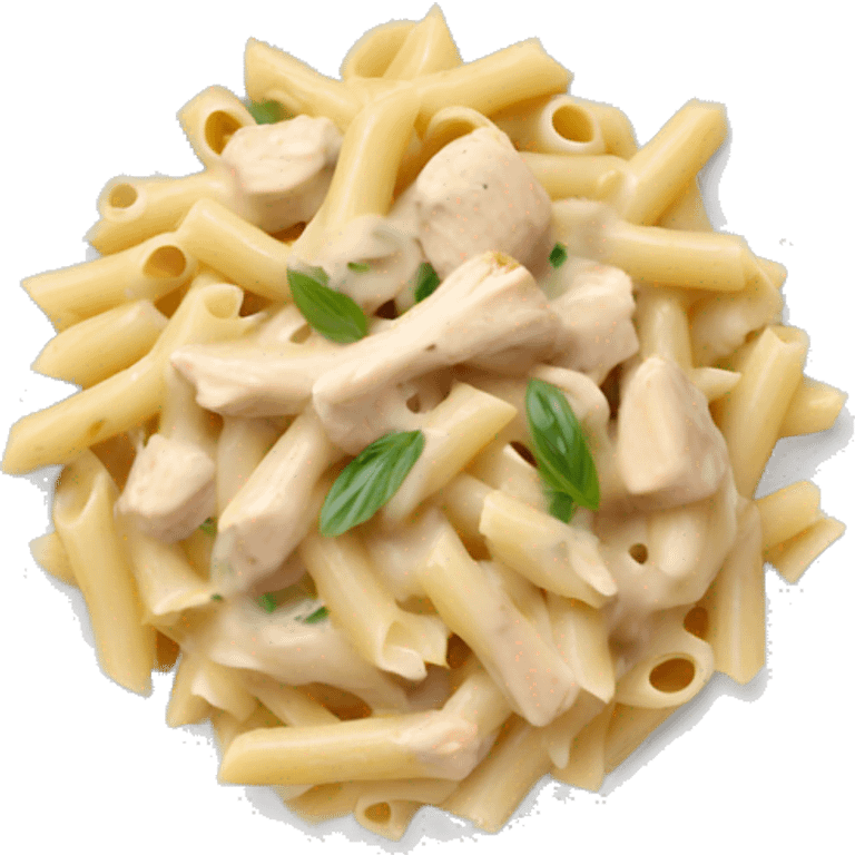 creamy chicken Alfredo pasta emoji