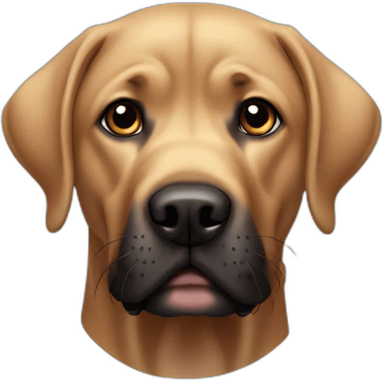 tan-and-black-labrador-with-face-wrinkles emoji