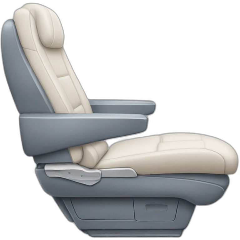 Airplane seat side view emoji