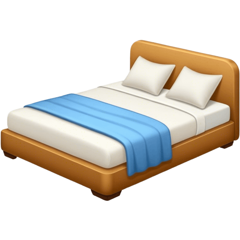 Comfy bed from the side  emoji