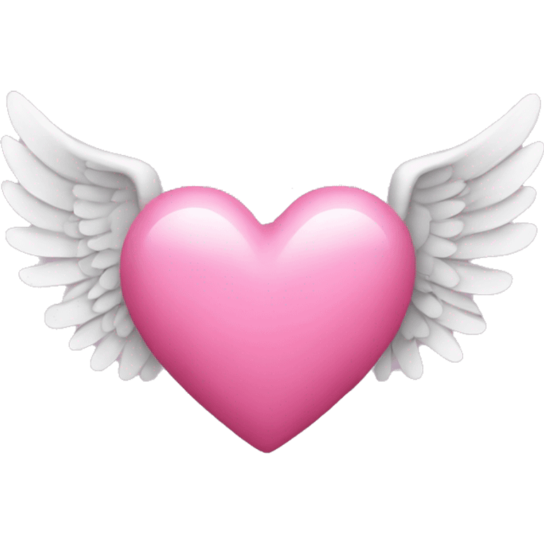 pink heart with wings  emoji