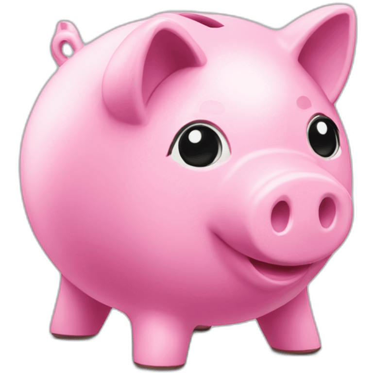 pink piggy bank large emoji