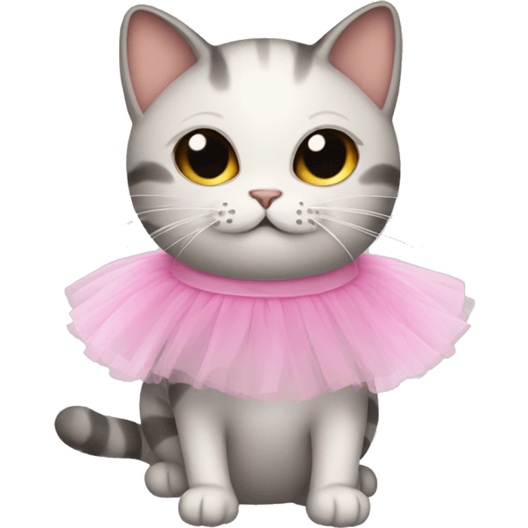 Cat wearing a tutu emoji