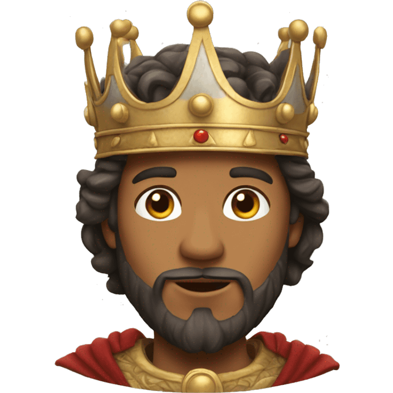 King peter from Narnia with crown on his head emoji