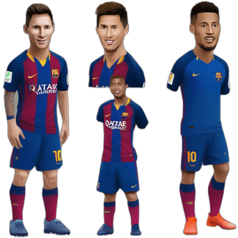 Lionel messi cristiano Ronaldo and neymar jr emoji