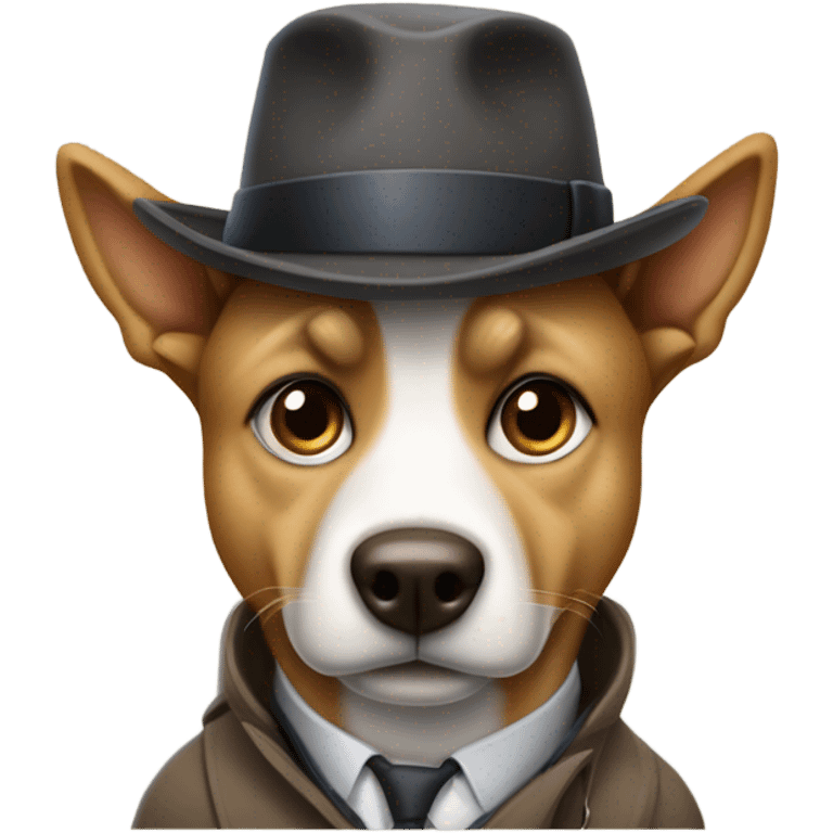 Detective dog emoji