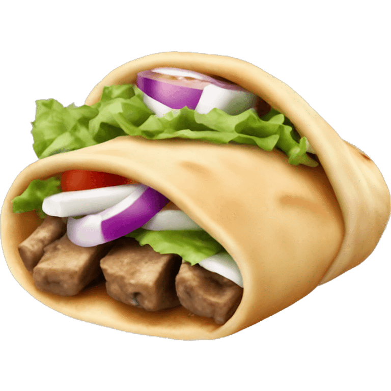 Greek gyro food emoji