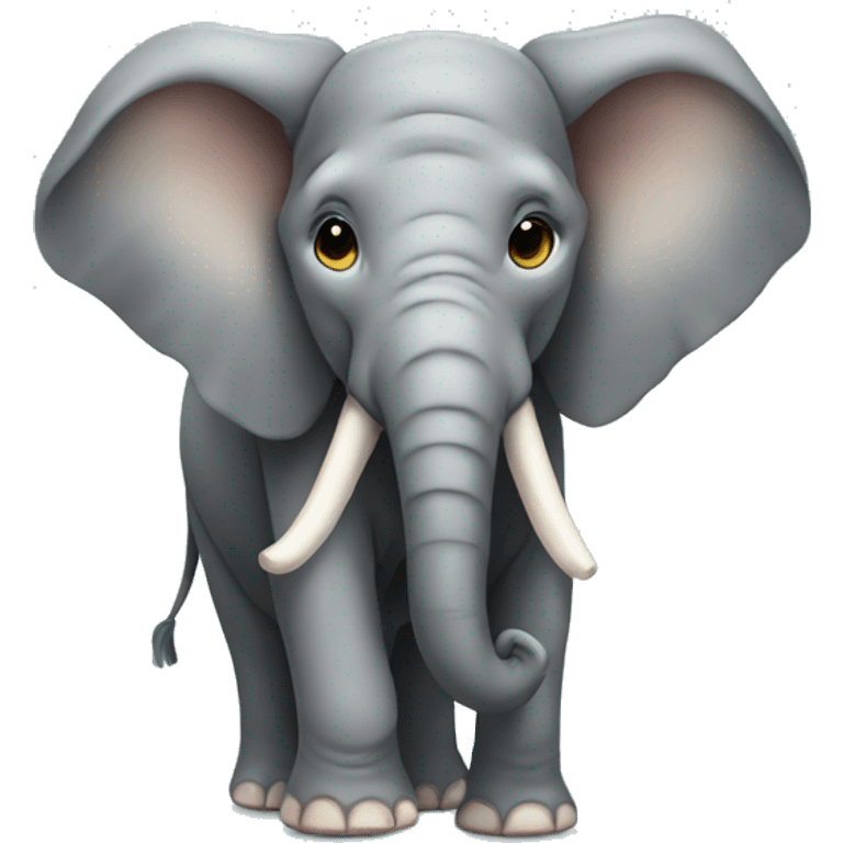 elephant with a bow emoji