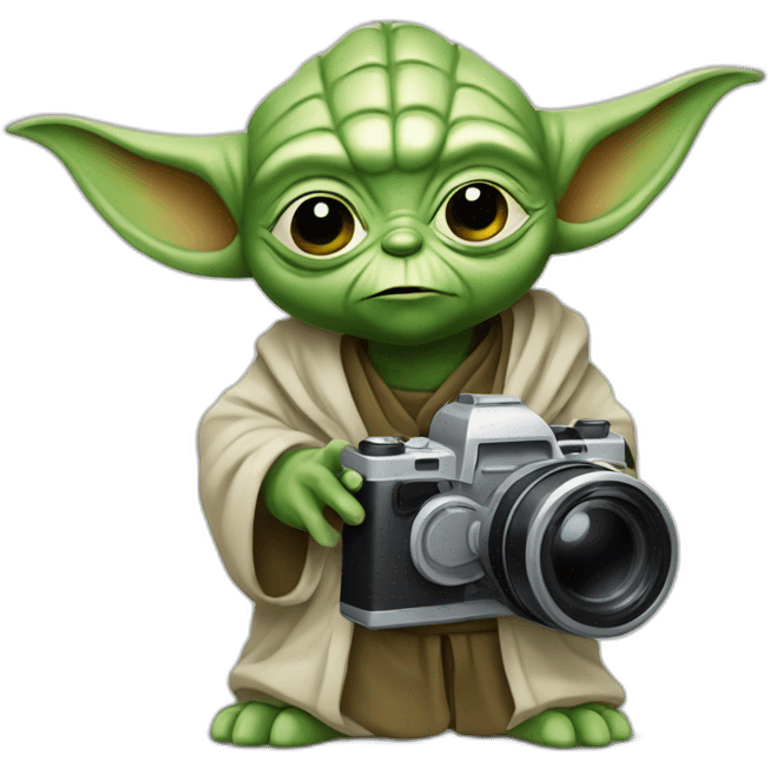 Yoda with camera emoji