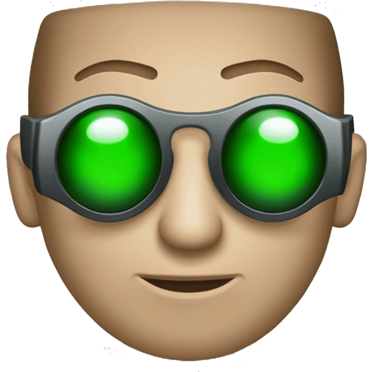 NEO,-the-matrix,-holding-red-pill,-one-glass-eye-has-green emoji