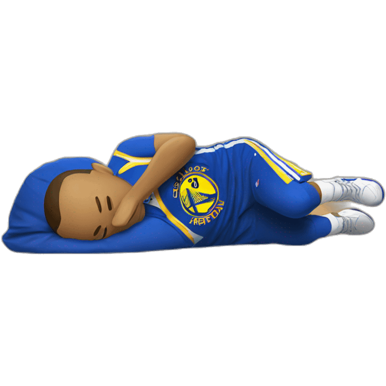 Stephen Curry qui dort emoji