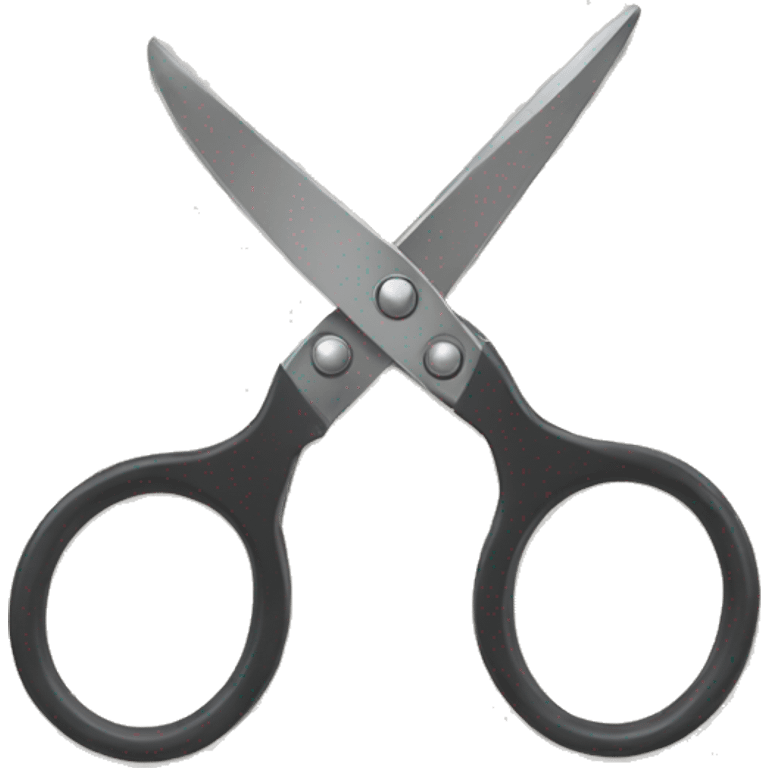 scissors cutting a circle in half emoji