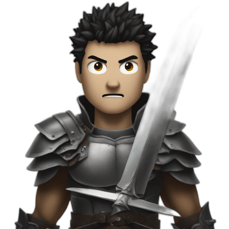 angry berserk guts with large claymore without guard emoji