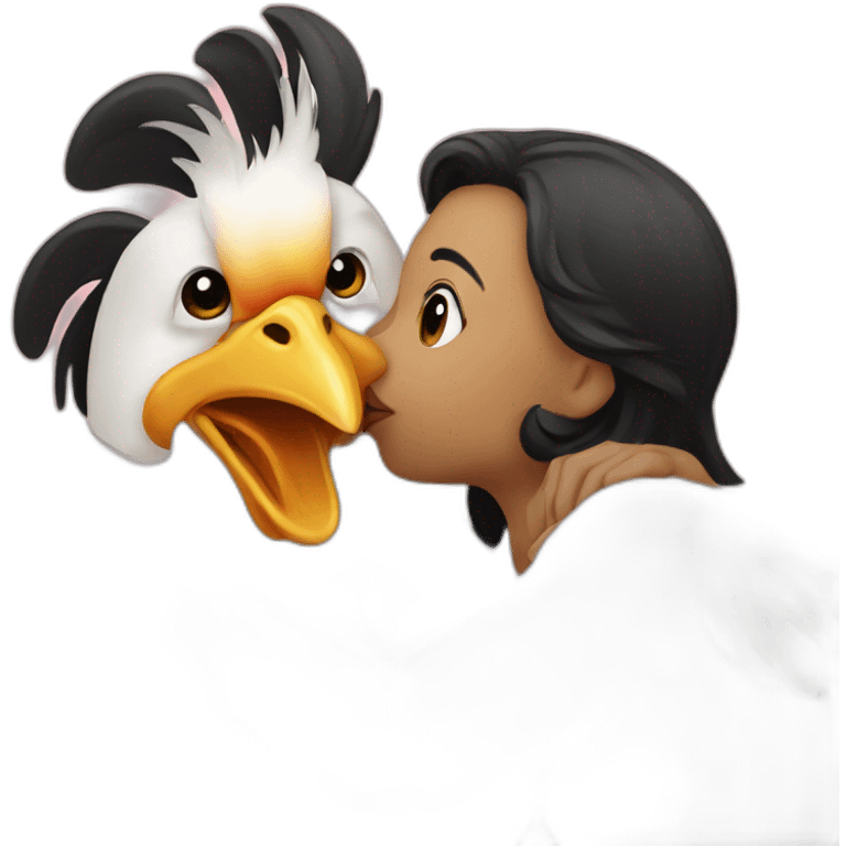 chicken kiss emoji