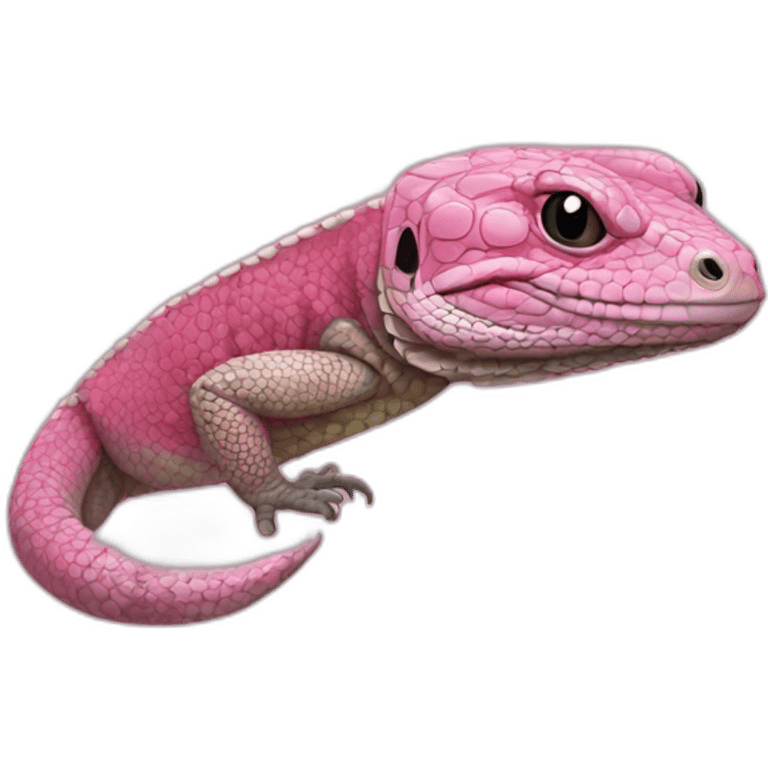 tegu lizard pink emoji