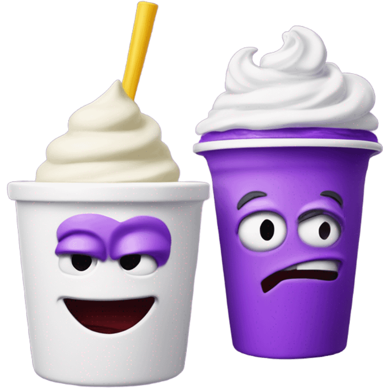 Skibidi toilet with grimace shake  emoji