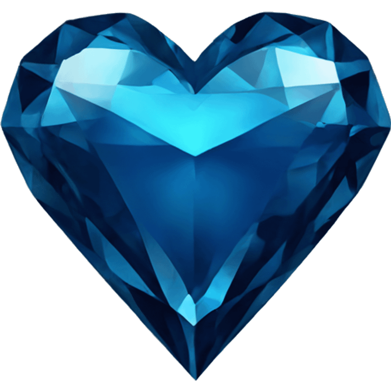 dark blue diamond heart emoji