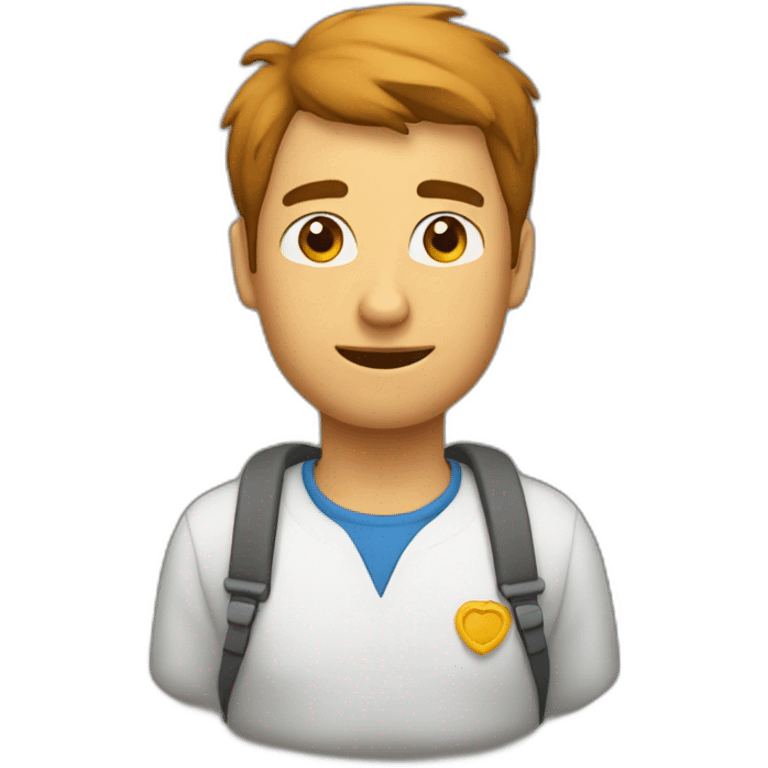 Un-homme-dans-une grotte-avec-un-ours emoji