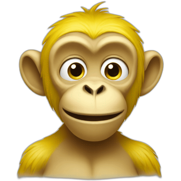 Yellow monkey emoji