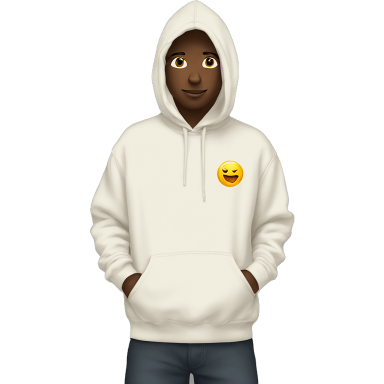 Hoodie off white  emoji