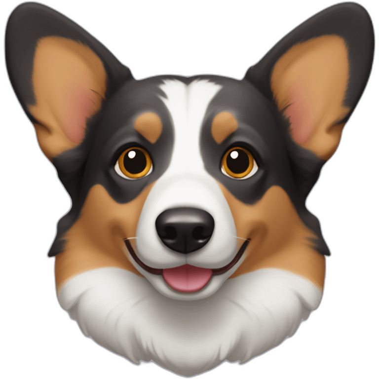 Cardigan welsh corgi’s head emoji