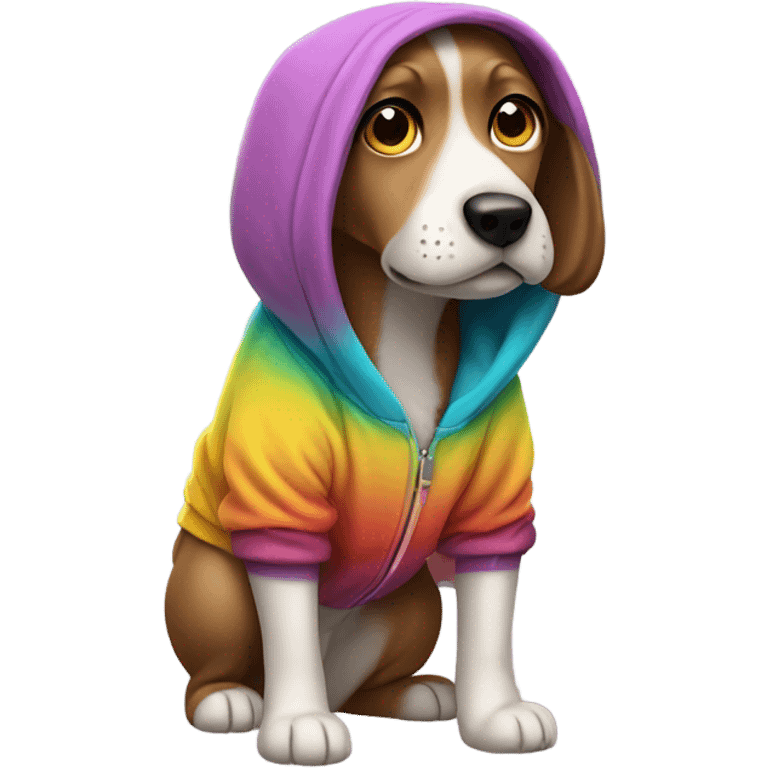 Dog with hoodie emoji