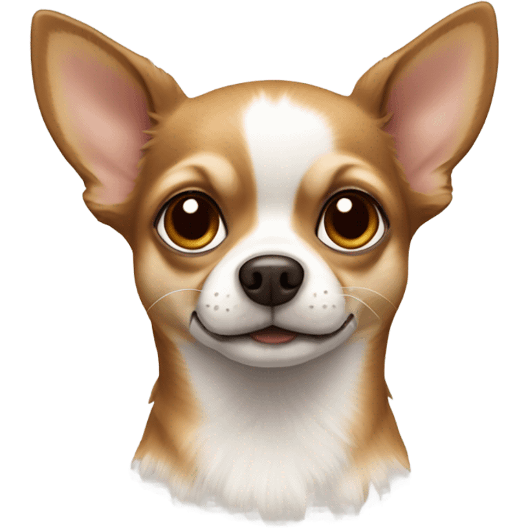 Chihuahua mixed brown and white emoji