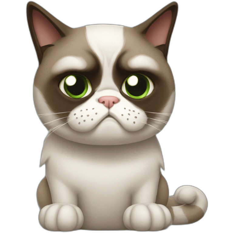 grumpy cat halloween emoji