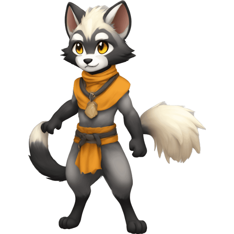 Kemono-style, Chibi, Anthro-Fur-Sona-Fakémon, apparels, Full Body emoji