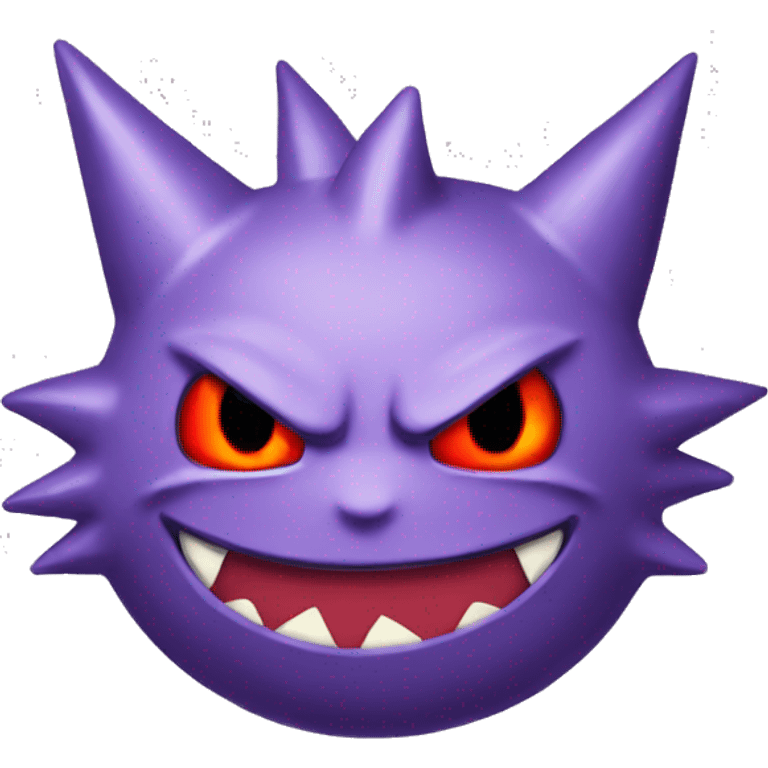 gengar gold full face red eyes emoji