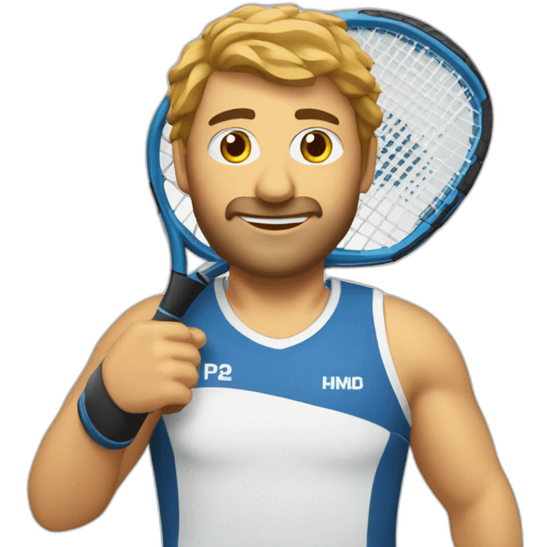 Padel-player-in-see emoji