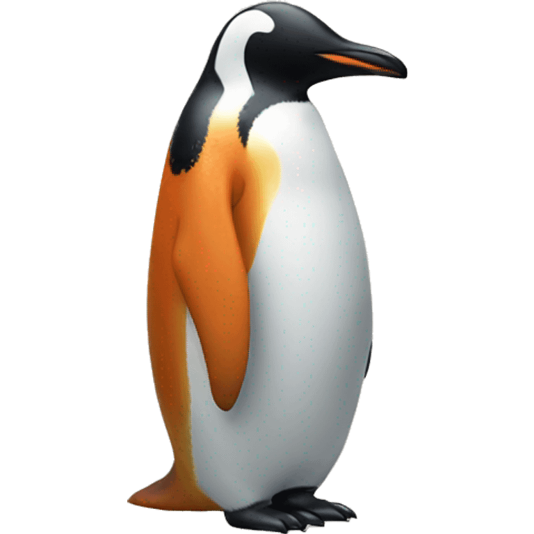 Penguin with fox emoji