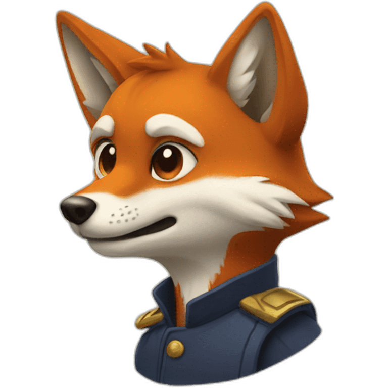 Renard a neuf queue emoji