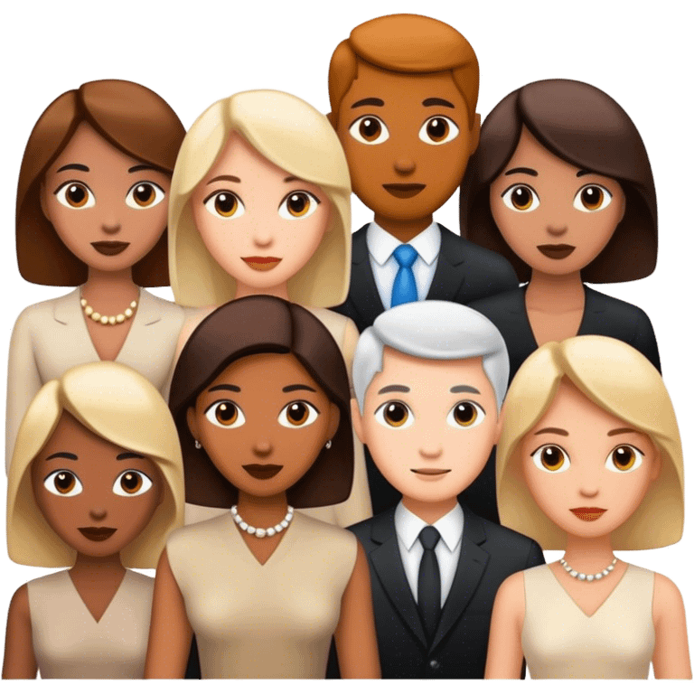 cute elegant people emoji