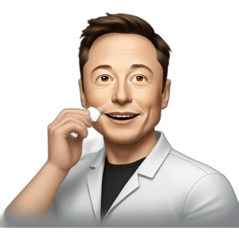 elon musk doing drugs, for educational purposes only, inclusiveness and positive, LGTBQ+ emoji