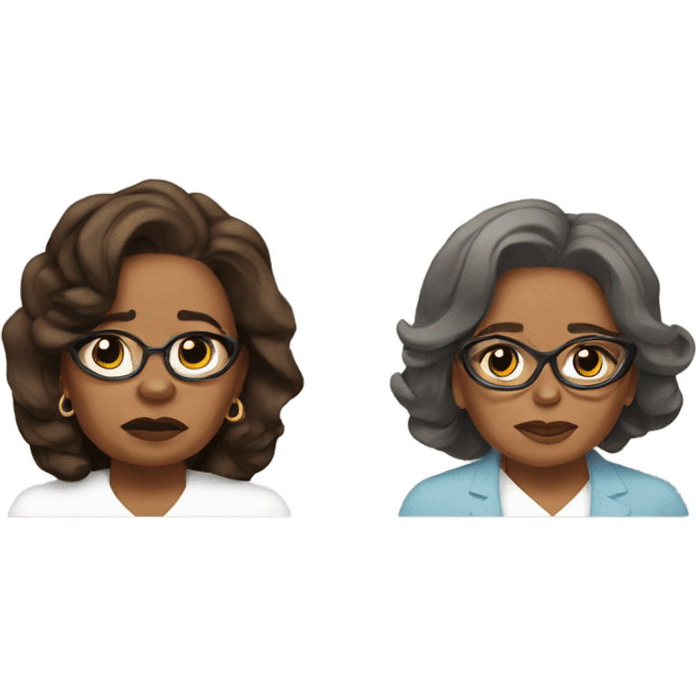 Oprah and Kamala sad emoji