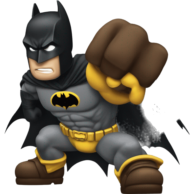 A batman emoji, not larger than 🥷 emoji