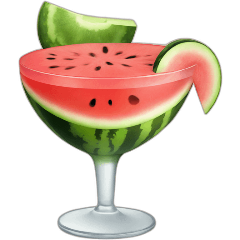 Watermelon cocktail emoji