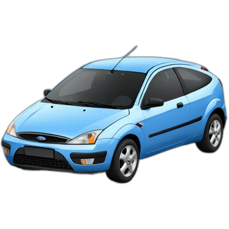 ford focus 1999 blue emoji