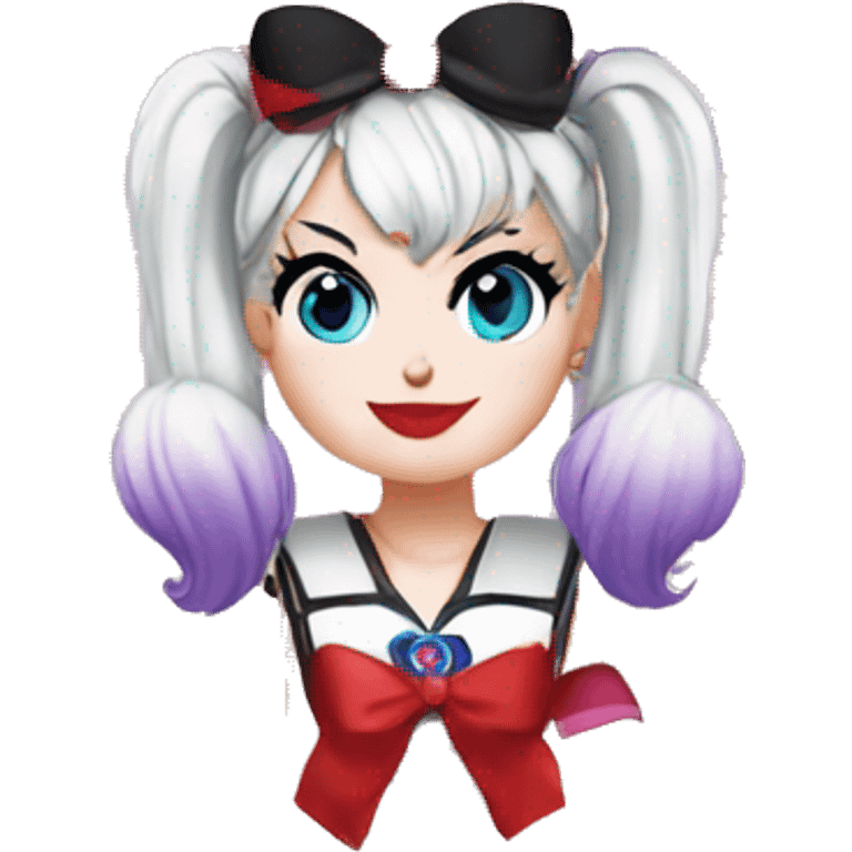 Sailor moon harley quinn  emoji