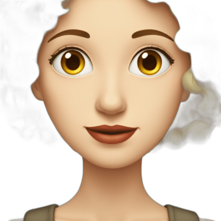 woman from the cover of In The Aeroplane Over The Sea emoji