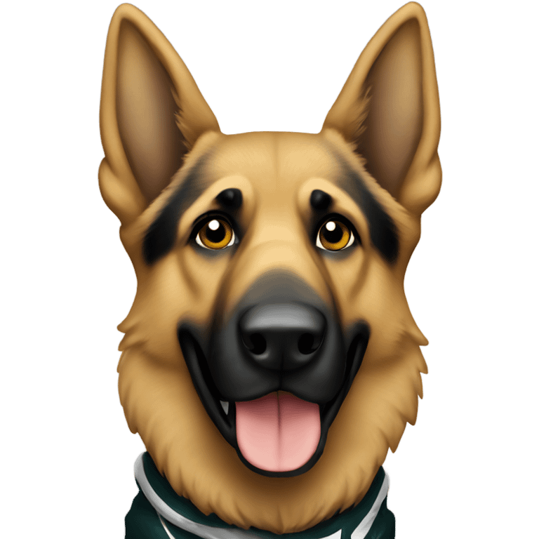 German shepherd eagles fan emoji