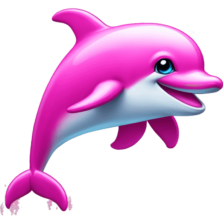 pink bedazzled dolphin  emoji