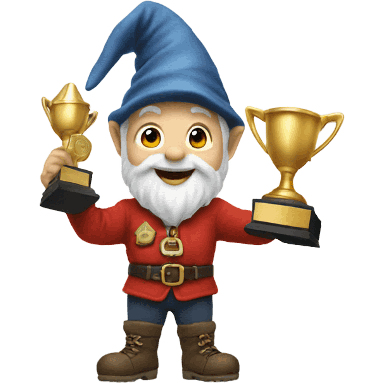 Gnome winning a trophy  emoji