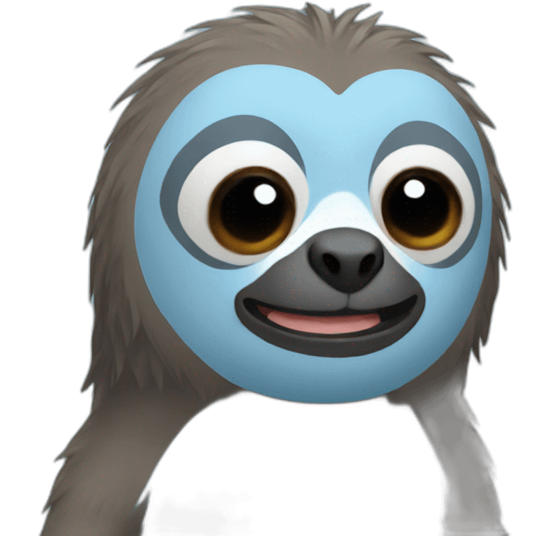 Blue sloth emoji